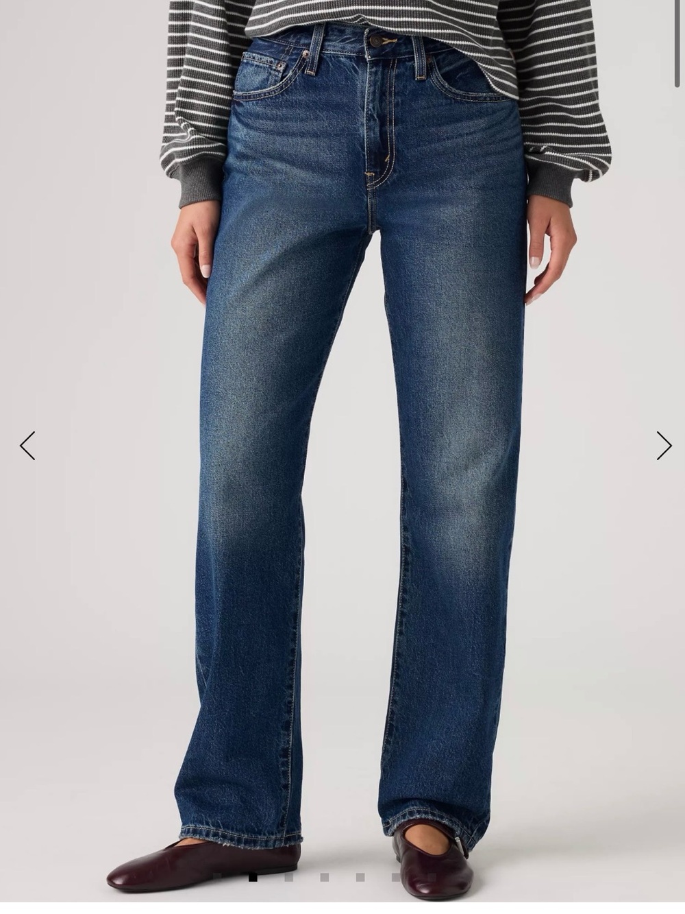 Levi's Women's Straight Leg Jeans in Mid Blue